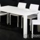 Dizajnový jedálenský/pracovný stôl biely
